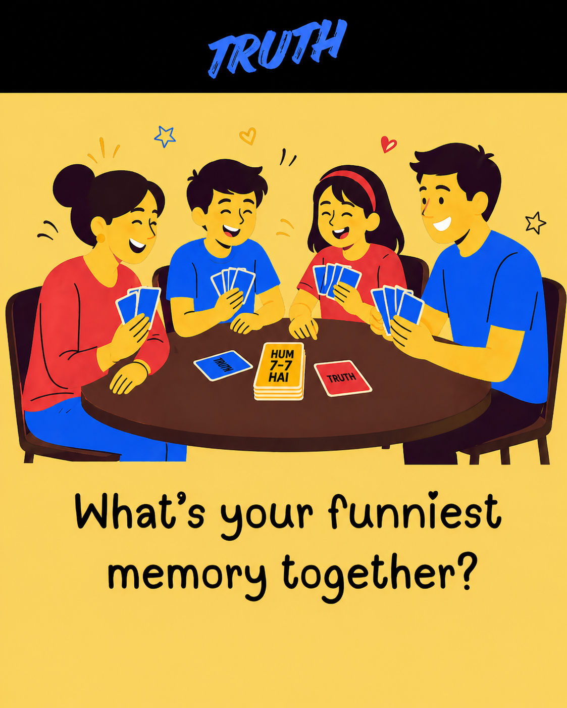 HUM 7-7 HAI Family Card Game