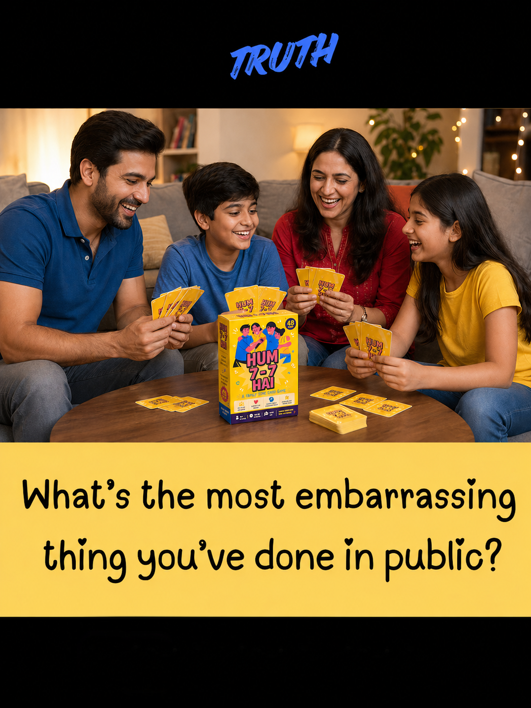 HUM 7-7 HAI Family Card Game