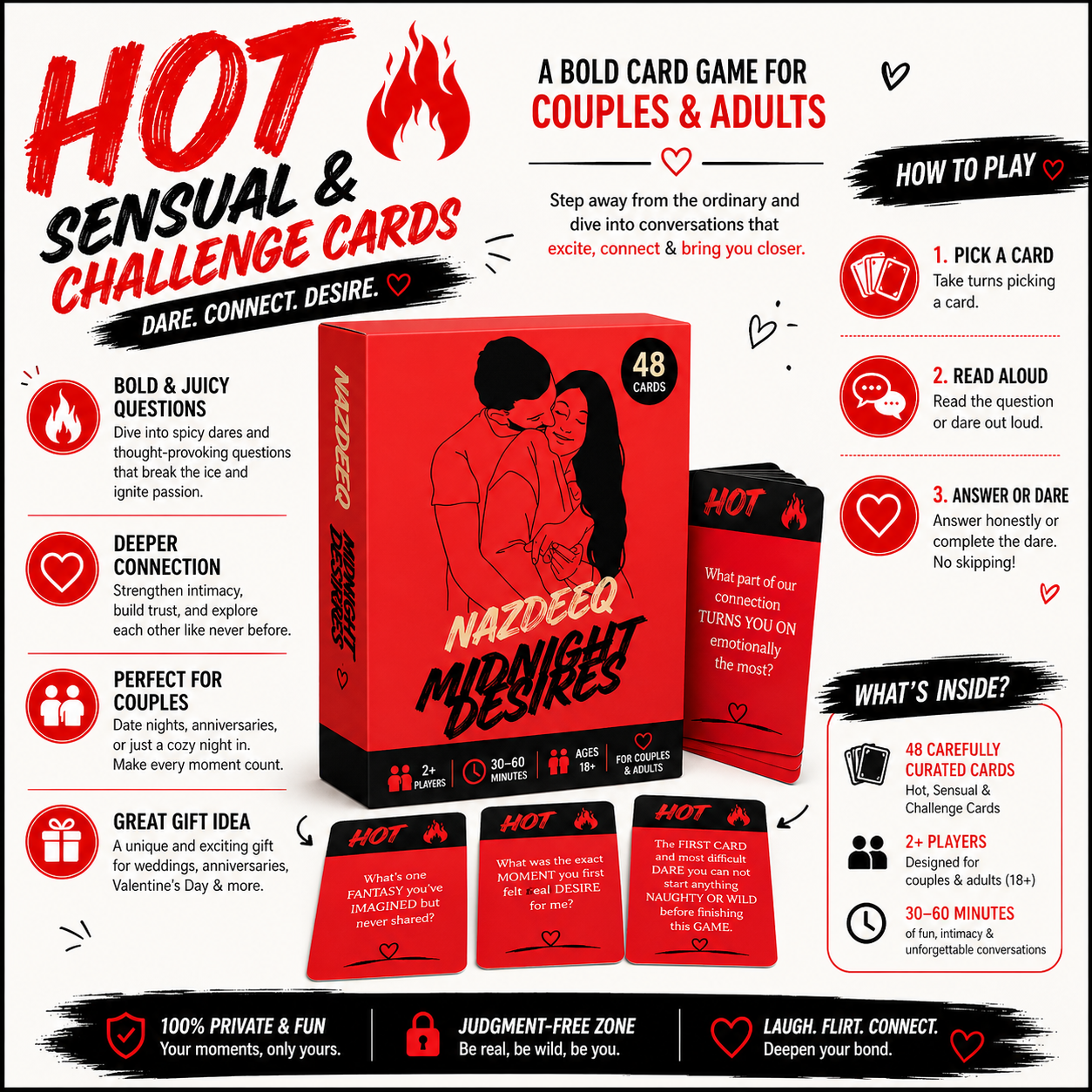 Nazdeeq Midnight Desires Card Game